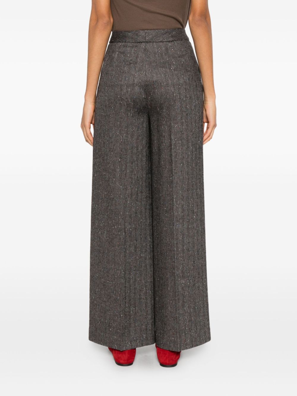 Via Masini 80 Trousers Brown